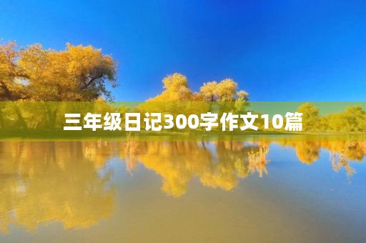 三年级日记300字作文10篇