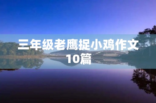 三年级老鹰捉小鸡作文10篇