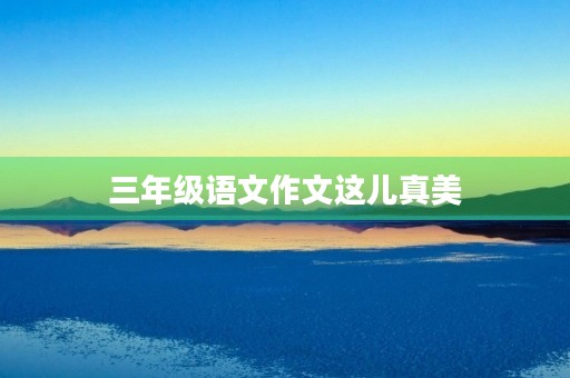 三年级语文作文这儿真美