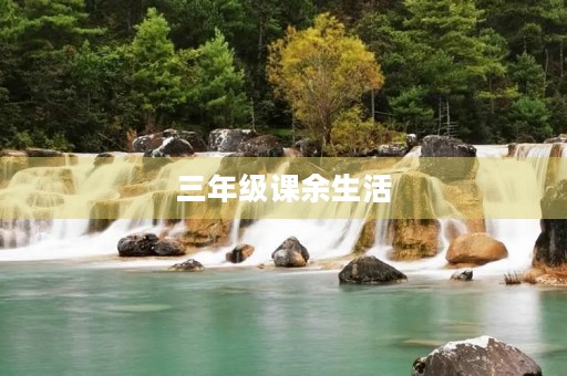 三年级课余生活 三年级课余生活