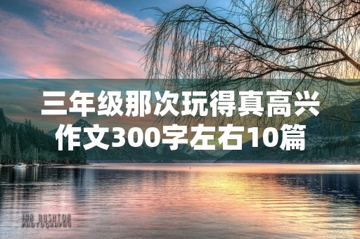 三年级那次玩得真高兴作文300字左右10篇 三年级那次玩得真高兴作文300字左右10篇