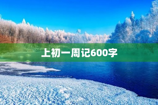上初一周记600字 上初一周记600字