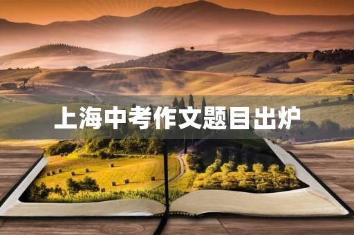 上海中考作文题目出炉 上海中考作文题目出炉