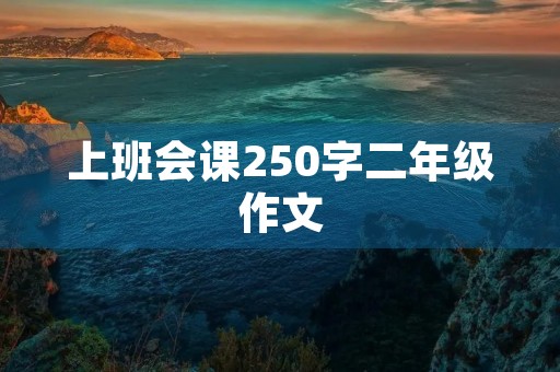 上班会课250字二年级作文