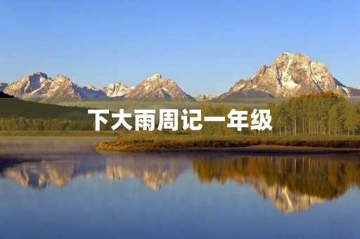 下大雨周记一年级