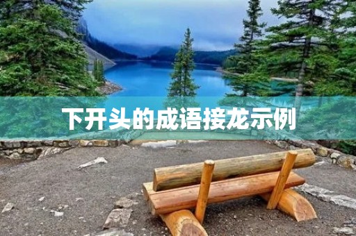 下开头的成语接龙示例