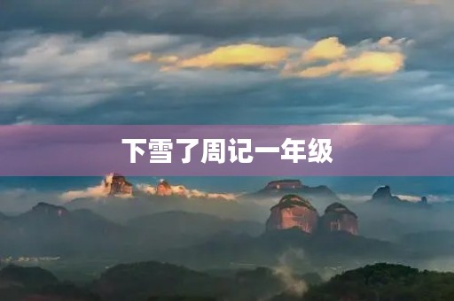 下雪了周记一年级