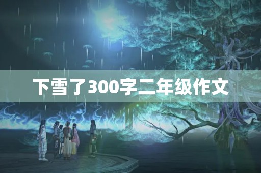 下雪了300字二年级作文