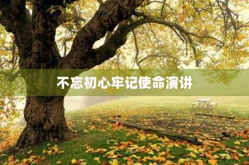 不忘初心牢记使命演讲 不忘初心牢记使命演讲