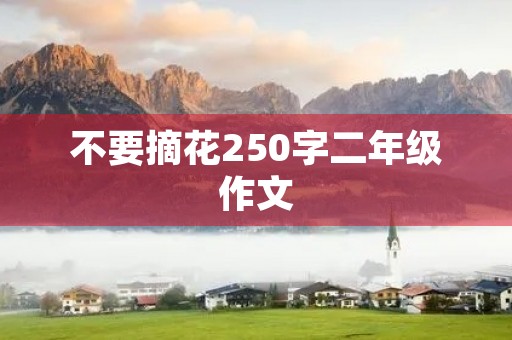 不要摘花250字二年级作文