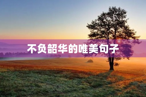 不负韶华的唯美句子(不负韶华的唯美句子英文) 不负韶华的唯美句子(不负韶华的唯美句子英文)