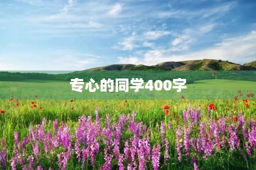 专心的同学400字