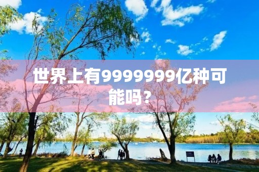 世界上有9999999亿种可能吗？