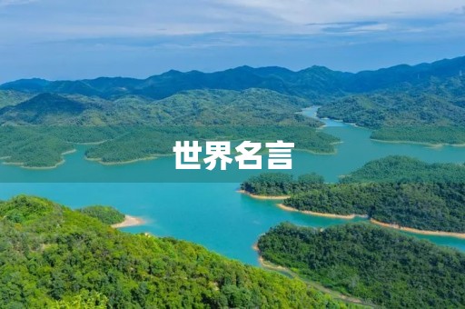 世界名言,世界名言25句经典霸气 世界名言,世界名言25句经典霸气