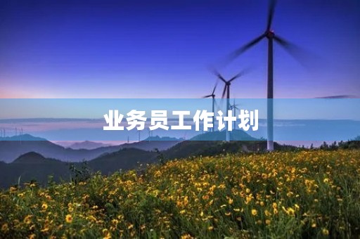 业务员工作计划