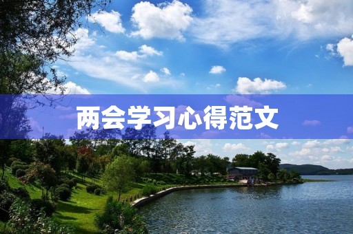 两会学习心得范文 两会学习心得范文