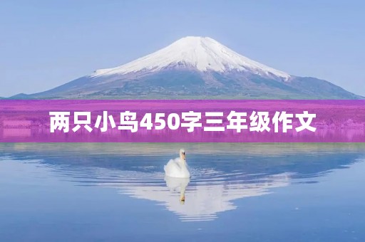两只小鸟450字三年级作文