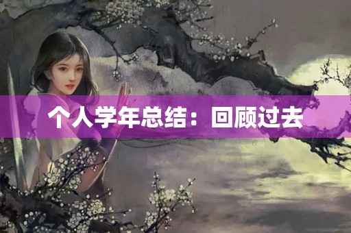 个人学年总结：回顾过去，展望未来