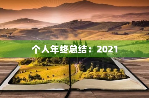 个人年终总结：2021，我跨越了自我