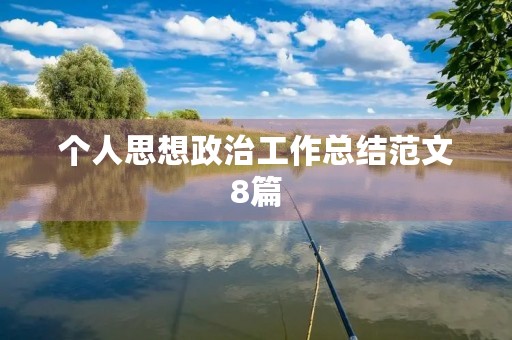 个人思想政治工作总结范文8篇
