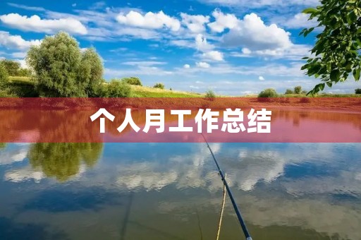 个人月工作总结