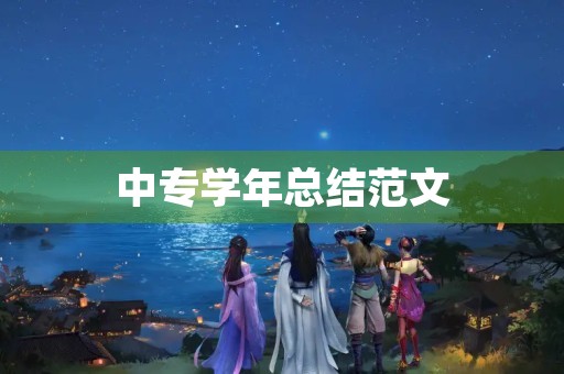 中专学年总结范文
