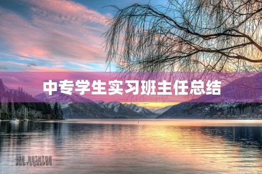 中专学生实习班主任总结 中专学生实习班主任总结