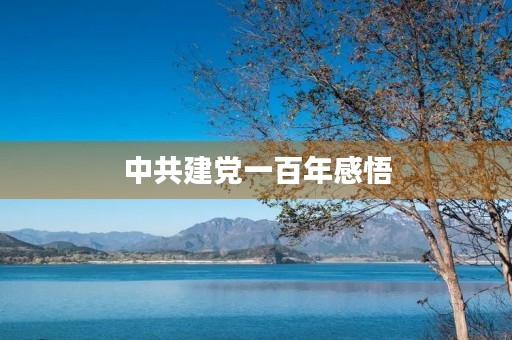 中共建党一百年感悟