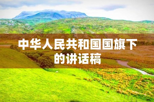 中华人民共和国国旗下的讲话稿