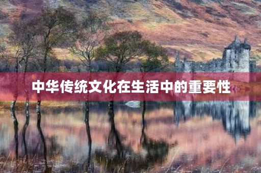 中华传统文化在生活中的重要性 中华传统文化在生活中的重要性