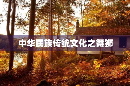 中华民族传统文化之舞狮 中华民族传统文化之舞狮