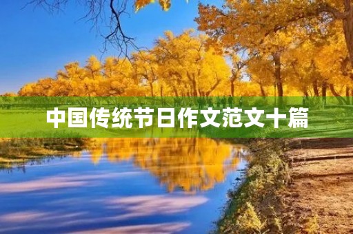中国传统节日作文范文十篇