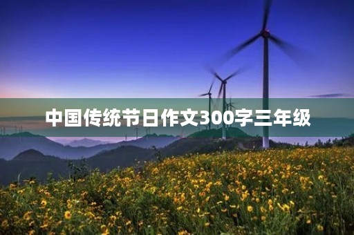 中国传统节日作文300字三年级 中国传统节日作文300字三年级