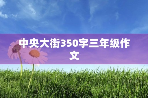 中央大街350字三年级作文
