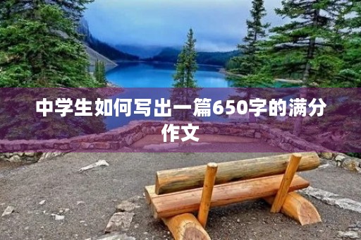 中学生如何写出一篇650字的满分作文