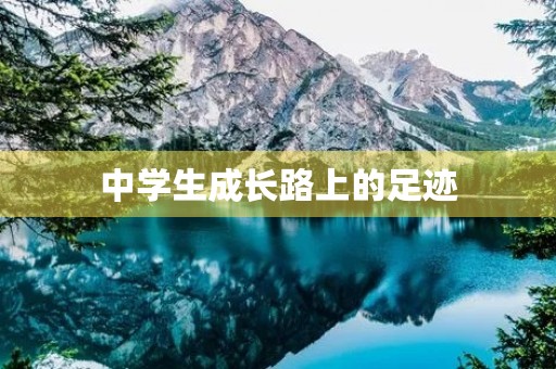 中学生成长路上的足迹 中学生成长路上的足迹