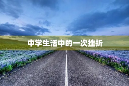 中学生活中的一次挫折 中学生活中的一次挫折