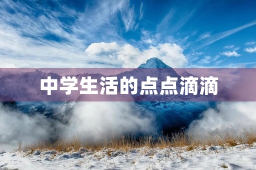 中学生活的点点滴滴，无不值得我们记录下来。初一的生活，也是一段充满着欢笑、泪水、挑战和成长的时光。今天，我要分享的是我初一的日记，记录下我在这段时光里的点点滴滴。