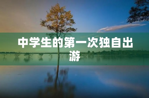 中学生的第一次独自出游