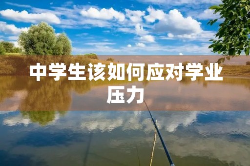 中学生该如何应对学业压力 中学生该如何应对学业压力