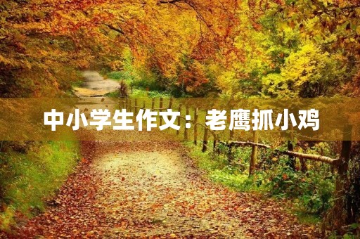 中小学生作文:老鹰抓小鸡 中小学生作文:老鹰抓小鸡