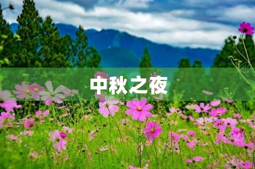 中秋之夜，月亮下的思念