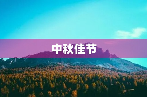 中秋佳节，皓月当空