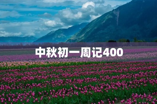 中秋初一周记400