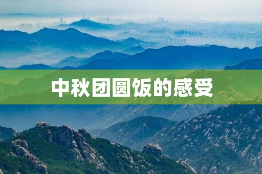 中秋团圆饭的感受