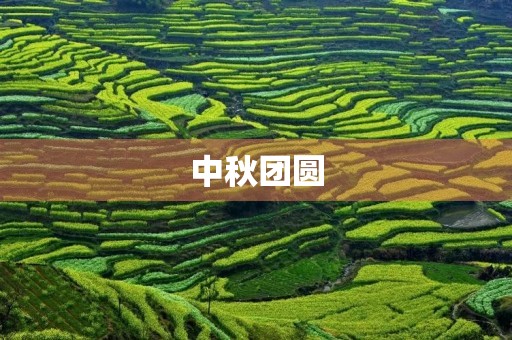 中秋团圆，一丝惬意心中来