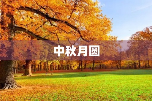 中秋月圆,桂花飘香 中秋月圆,桂花飘香