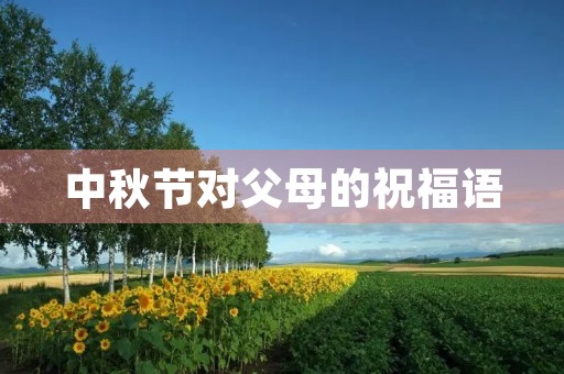 中秋节对父母的祝福语,中秋祝福语 简洁大气