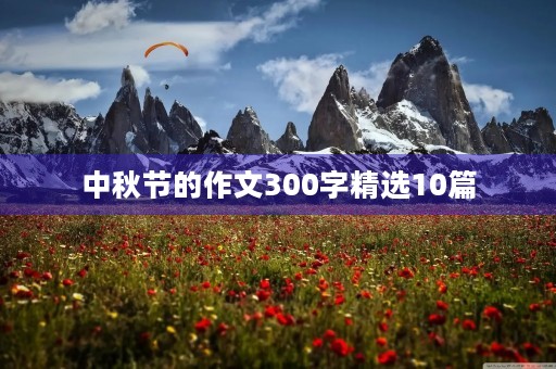 中秋节的作文300字精选10篇