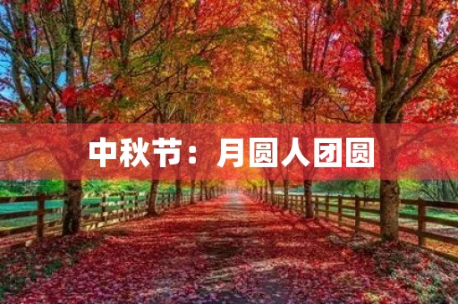 中秋节：月圆人团圆，思念家乡